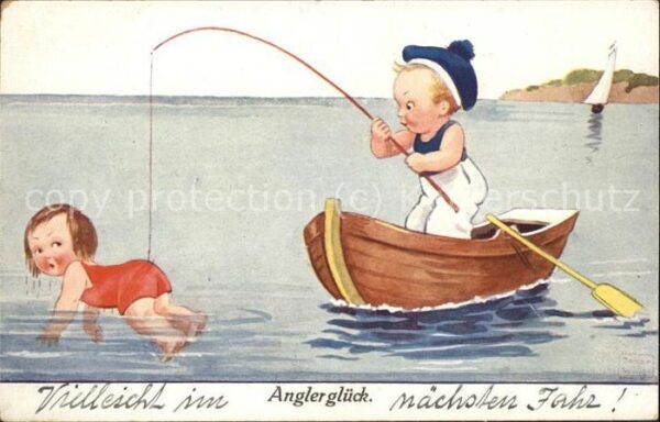 Boote angeln Humor Kinder