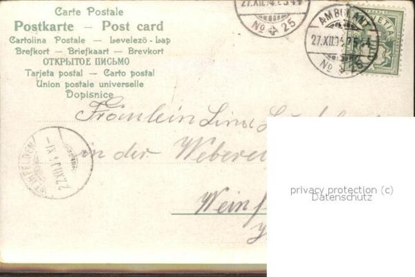 Trachten Künstlerkarte Alpenduft Nr. 1550 – Bild 2