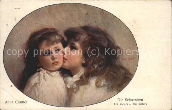 Kuenstlerkarte Anna Cramer Die Schwestern Nr. 50