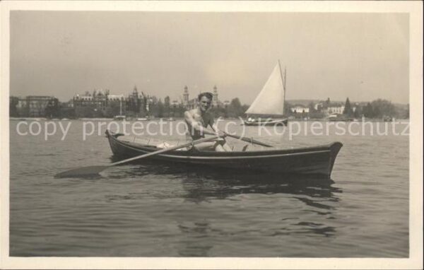Boote paddeln Segelboot