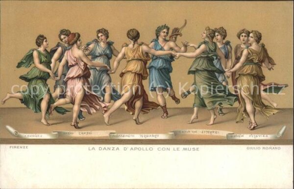 Tanz Taenzer Danza d_Apollo con le Muse Firenze Küns