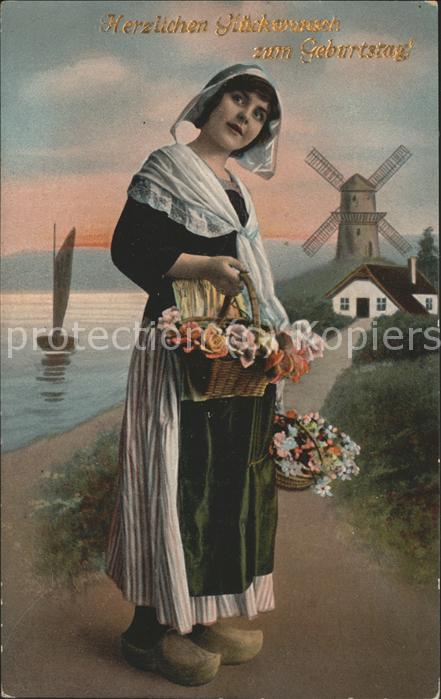 Trachten Holland Windmühle Geburtstag
