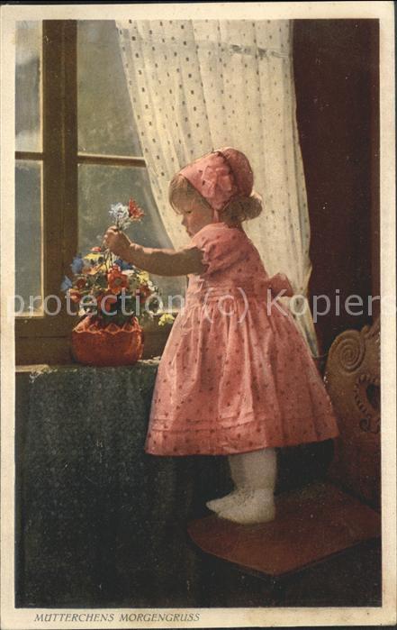 Baby Nursery Bebe Blumen Künstlerkarte Nr. 467