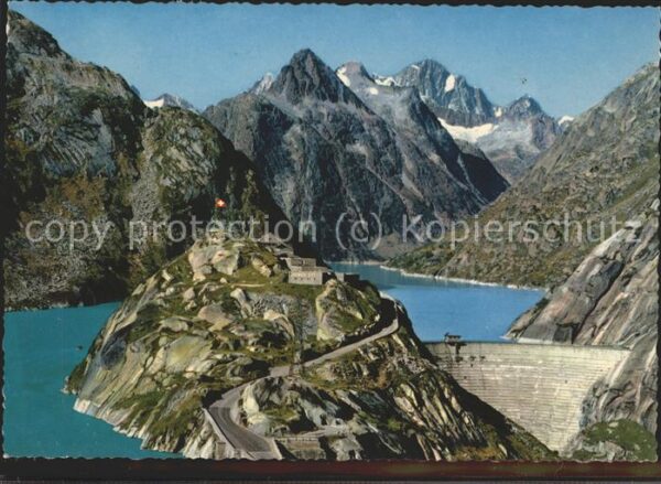 Staudamm Pumpspeicherkraftwerk Grimselpass Stausee Hospiz