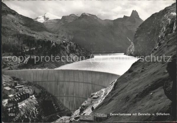 Staudamm Pumpspeicherkraftwerk Zervreilastausee Güferhorn