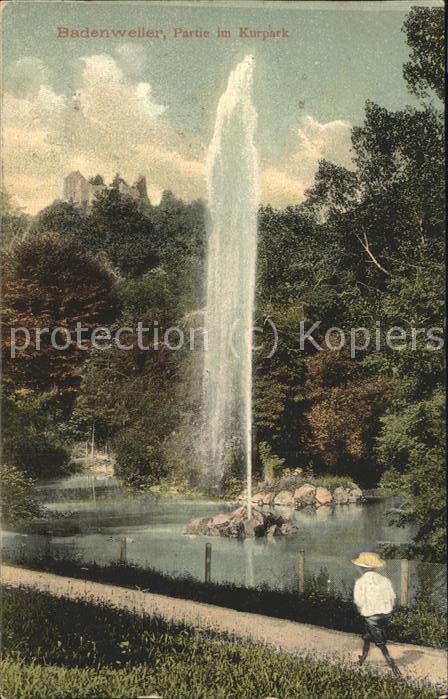 Badenweiler Kurpark Springbrunnen