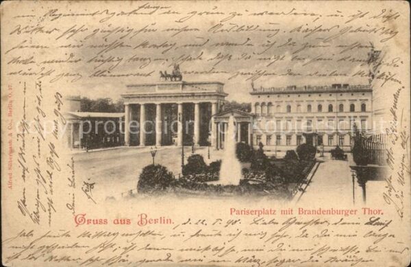 Berlin Pariserplatz Brandenburger Thor