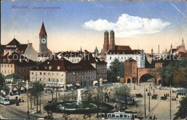 Muenchen Sendlingertorplatz Strassenbahn