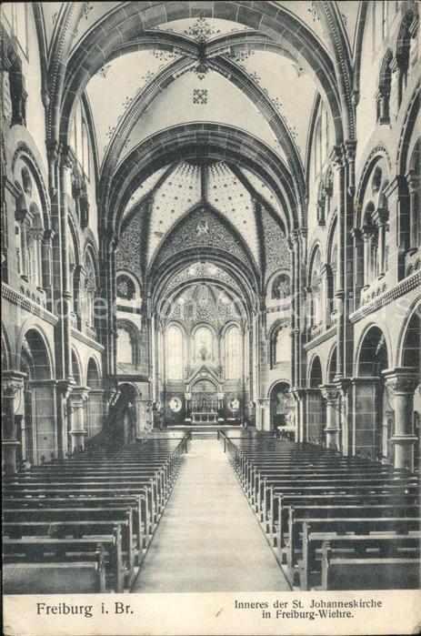 Freiburg Breisgau Inneres St. Johanneskirche Wiehre