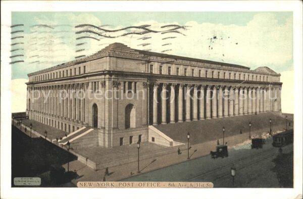 New York City Post Office 8th Ave. Strassenbahn