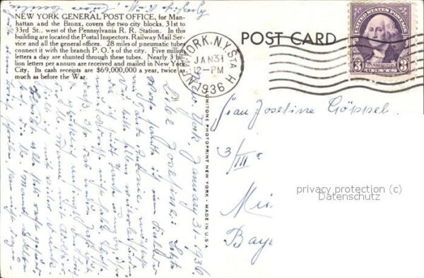 New York City Post Office 8th Ave. Strassenbahn – Bild 2