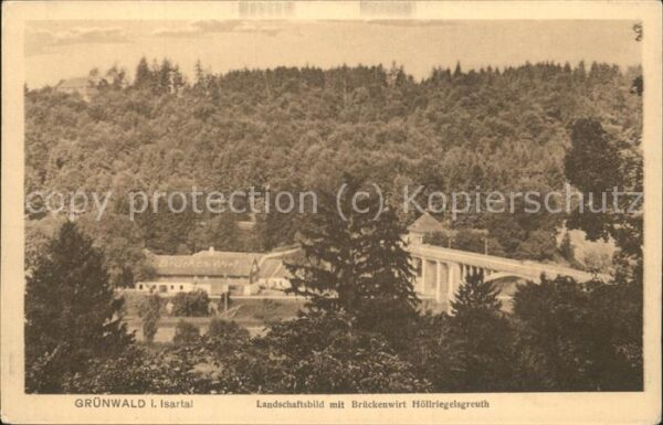 Gruenwald Muenchen Isartal Landschaftsbild Brückenwirt Höl