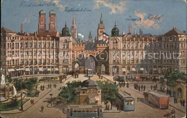 Muenchen Karlstor-Rondell Frauenkirche Hotel Str