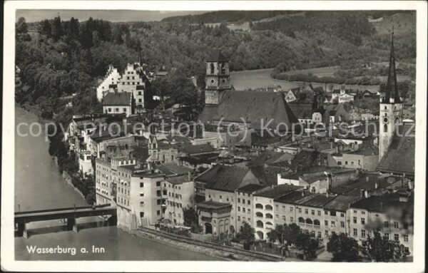 Wasserburg Inn Fliegeraufnahme 800 jähr. Stadt
