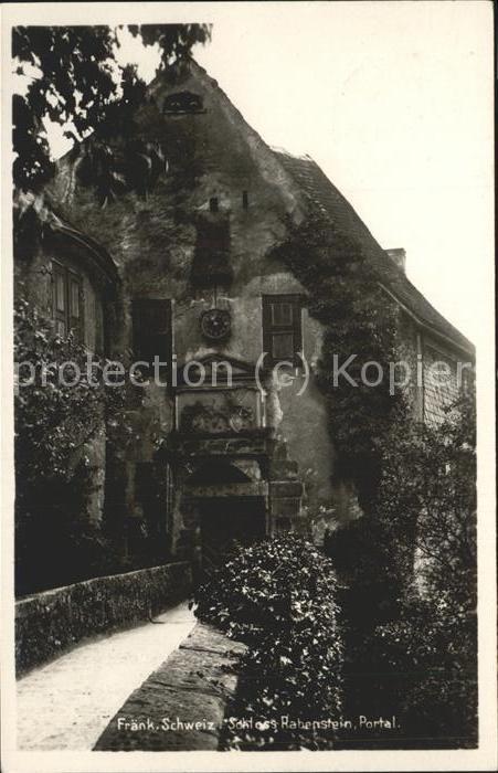 Fraenkische Schweiz Schloss Rabenstein Portal