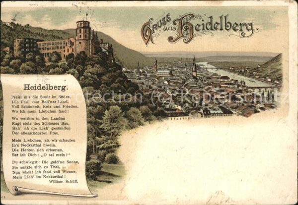 Heidelberg Neckar William Schüff Spruch