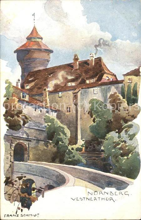 Nuernberg Vestnerthor Künstlerkarte