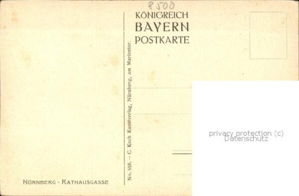 Nuernberg Rathausgasse Künstlerkarte – Bild 2