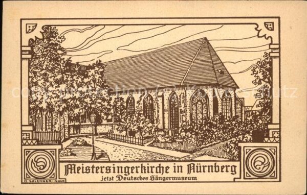 Nuernberg Deutsches Sängermuseum Meistersingerkir