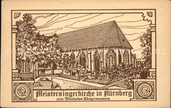 Nuernberg Deutsches Sängermuseum Zeichnung
