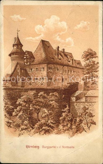 Nuernberg Burgpartie Nordseite