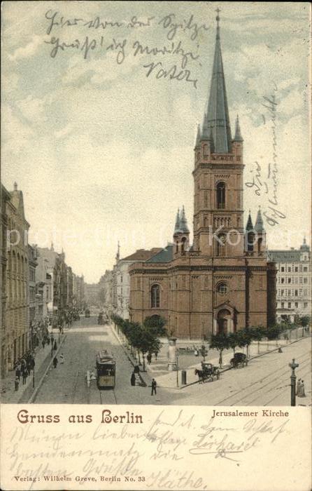 Berlin Strassenbahn Jerusalemer Kirche