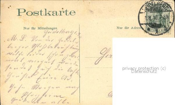 Heidelberg Neckar Schlossbeleuchtung Zeichnung – Bild 2