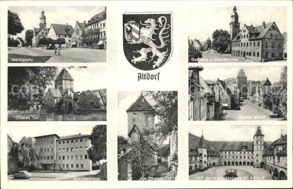 Altdorf Titting Wappen Stadtkirche Marktplatz Krankenha