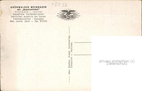 Gruenwald Muenchen Weinbauer Bayernwinkel – Bild 2
