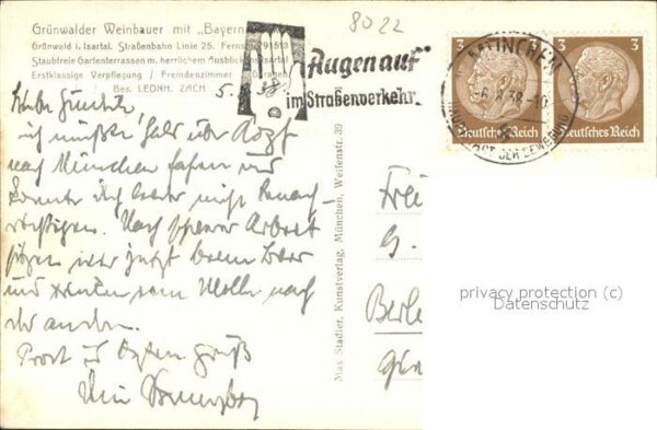 Gruenwald Muenchen Weinbauer Bayern – Bild 2