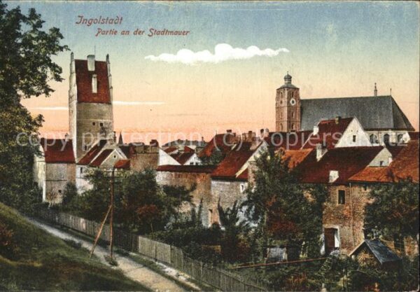 Ingolstadt Donau Stadtmauer