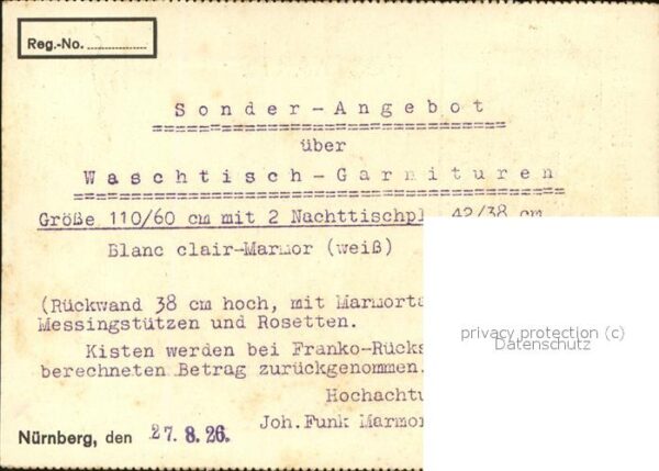 Nuernberg Joh. Funk Marmorwerke – Bild 2