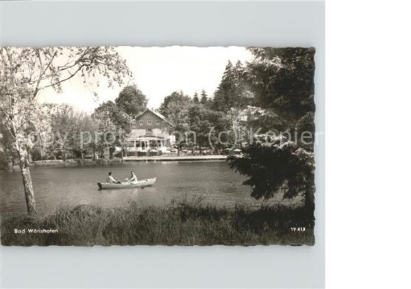 Bad Woerishofen Cafe Restaurant am Waldsee Ruderboot