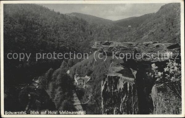 Schwarzatal Blick auf Hotel Weidmannsheil