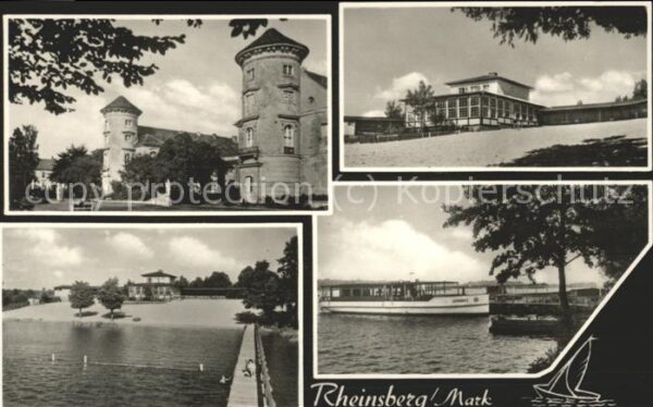 Rheinsberg Schloss Partie am Rhin Fährboot