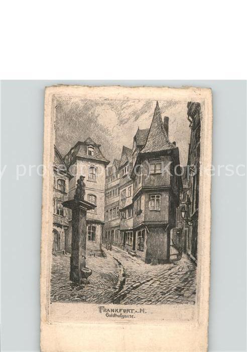 Frankfurt Main Goldhutgasse Haus zum Widder Altstadt K