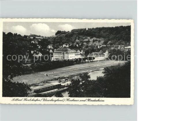 Bad Karlshafen Solbad Kurhaus und Kinderheim Weser Sch