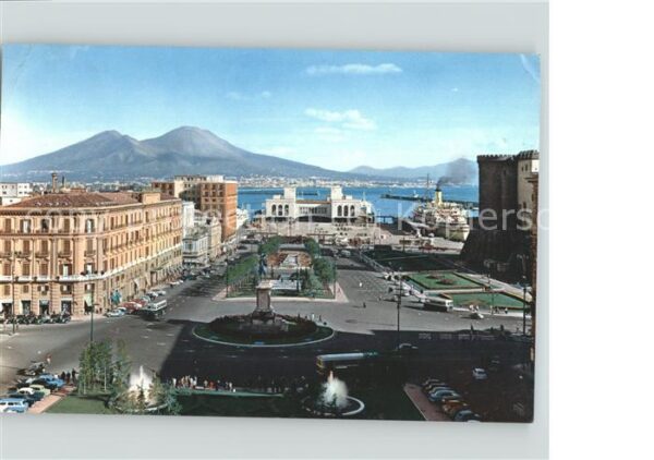 Napoli Neapel Piazza Municipio e Stazione Marittima V