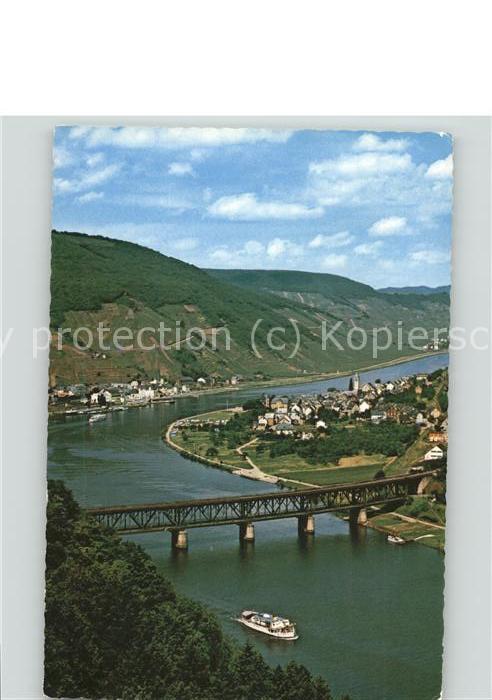Bullay Mosel Gesamtansicht Brücke