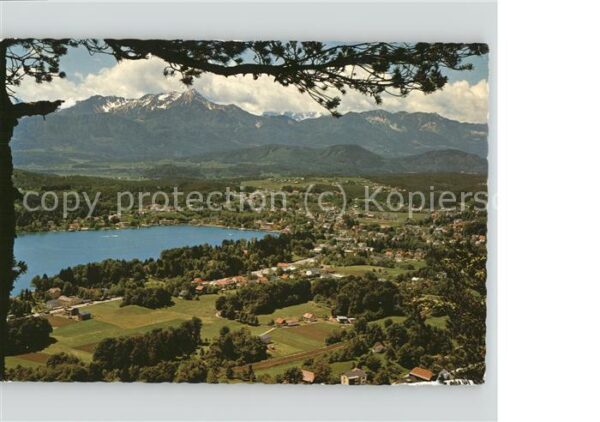 Velden Woerthersee Panorama gegen Karawanken