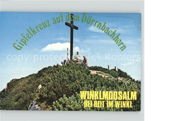 Winklmoos Winkelmoos Gipfelkreuz Dürrnbachhorn Chiemgauer Al