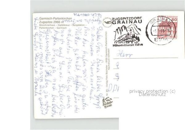 Garmisch-Partenkirchen Zugspitze Münchner Haus Gipfelkreuz Ber – Bild 2