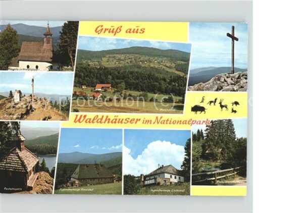 Waldhaeuser Neuschoenau Kapelle Rachelgipfel Kreuz Jugendherber
