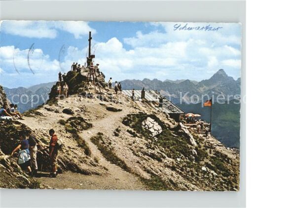 Nebelhorn Gipfelkreuz Berghütte Hochvogel Allgäue