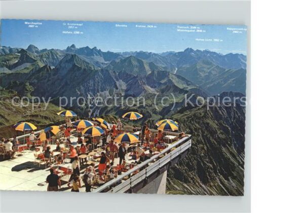 Oberstdorf Gipfelhütte Nebelhorn Aussichtsterrasse