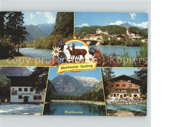 Golling Salzach Partie an der Salzach Bluntausee Gastho