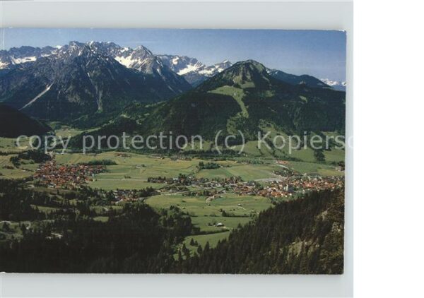 Bad Oberdorf Panorama mit Breitenberg Rotspitze Nebe