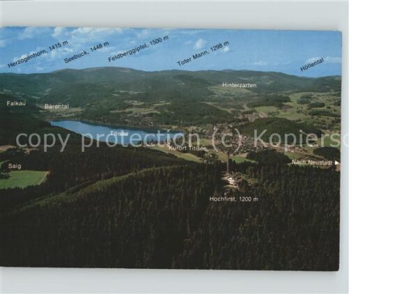 Titisee Blick über den Hochfirst Hinterzarten F