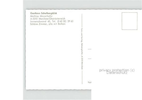 Mondsee Salzkammergut Gasthaus Schafbergblick Alpenpanorama – Bild 2