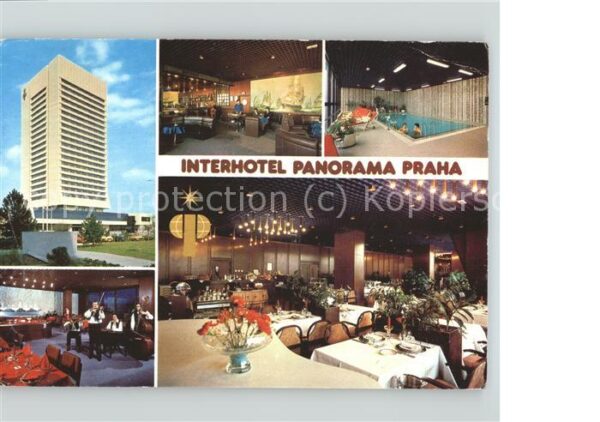 Praha Prahy Prague Interhotel Panorama Restaurant Hallenba
